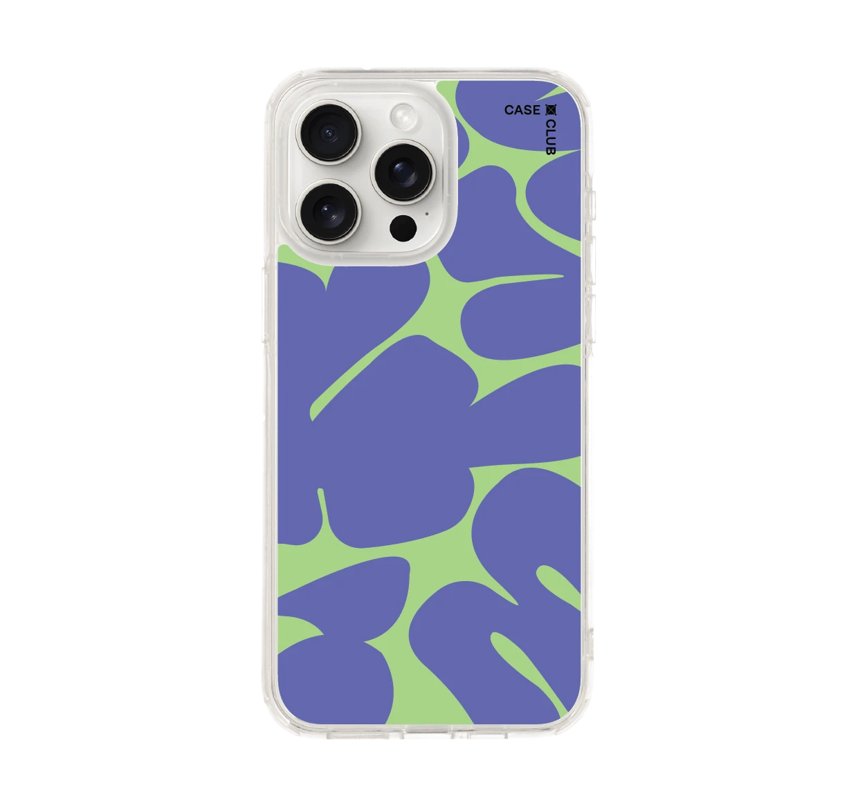purple & green leaf pattern